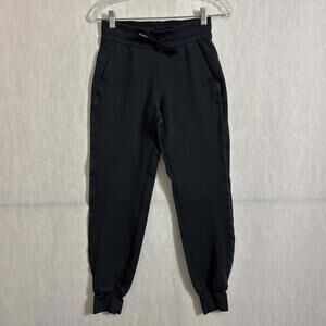 Lululemon Women's Size 2 Black Nylon Blend 25" Inseam Activewear Casual Joggers